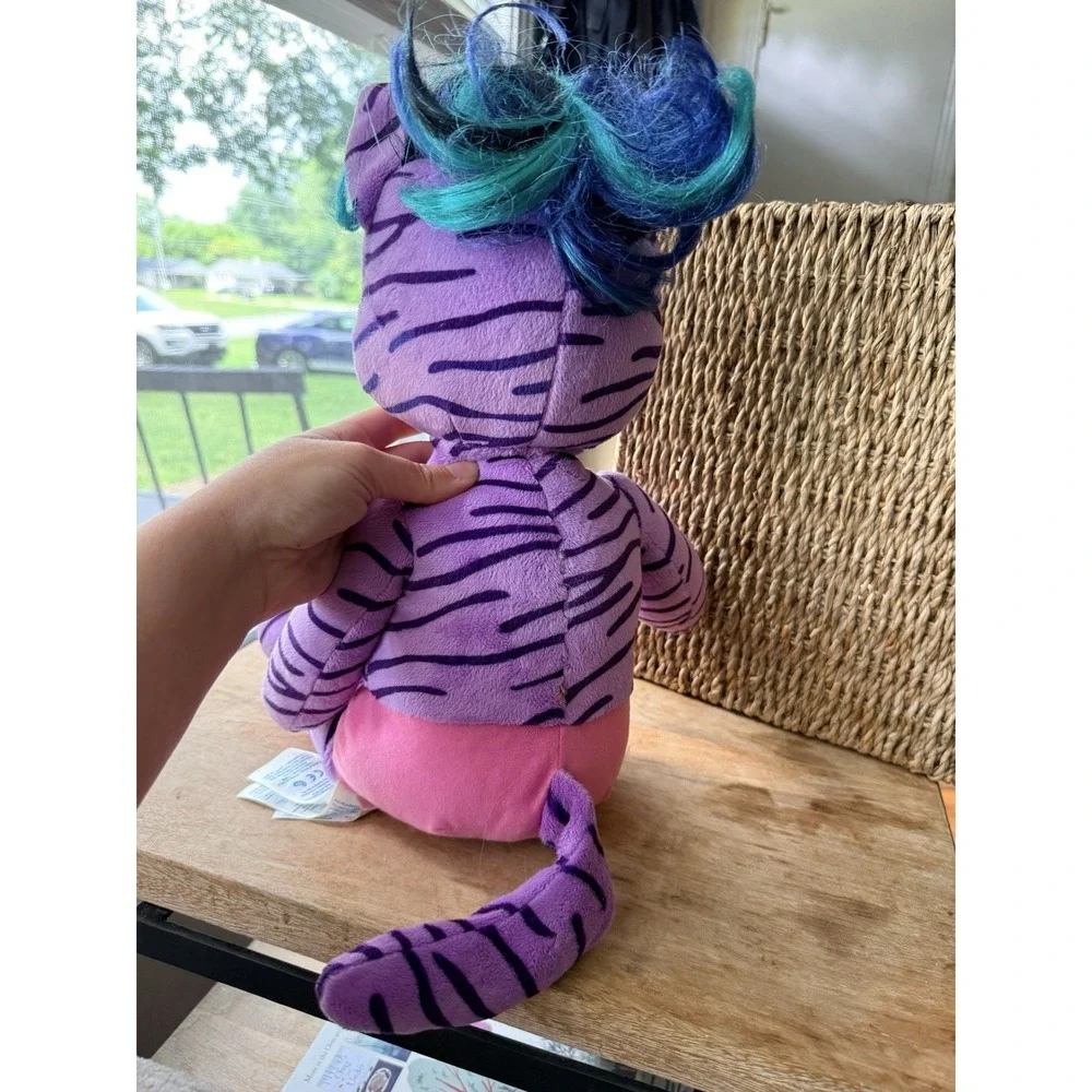 Build A Bear Honey Girls HG Teegan Plush Purple Tiger Cat Stuffed Animal  21